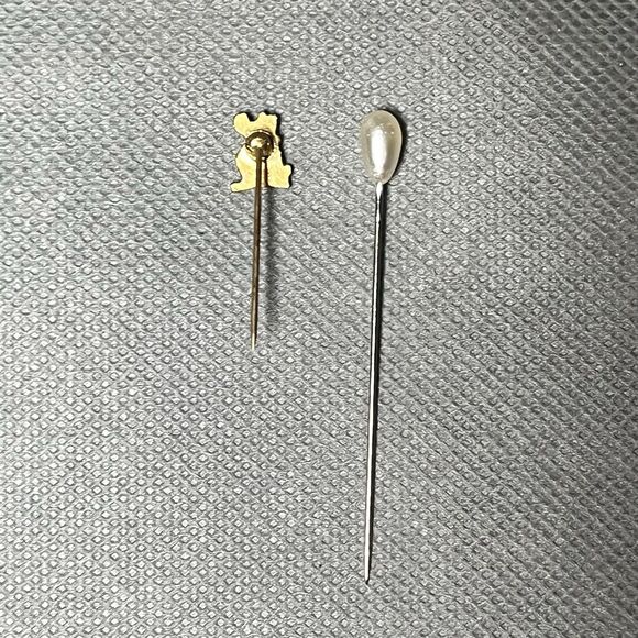 Vintage Hat Pin/Straight Pin Lot With Hat Pin Jewelry Box-Original - Picture 12 of 16